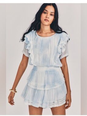 ceronne gingham cotton mini dress Ceronne Gingham Cotton Mini Dress